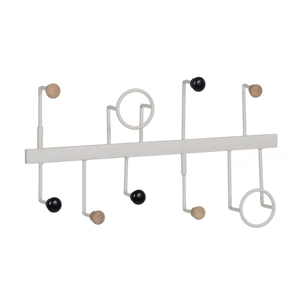 Biely kovový nástenný vešiak – Ixia-image-1