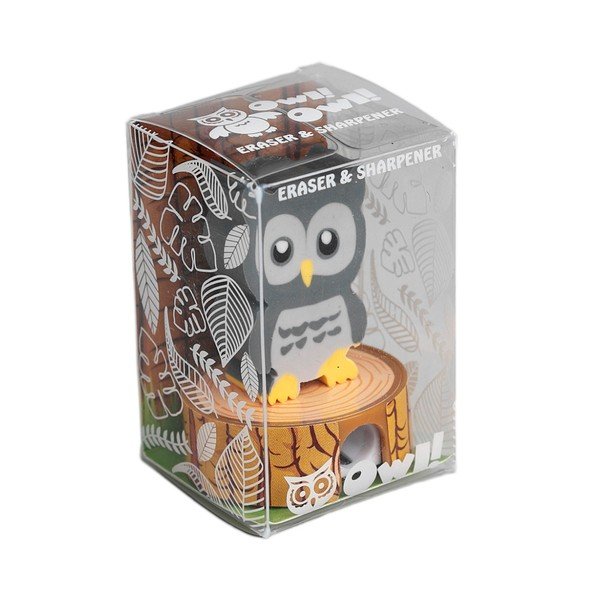Strúhadlo s gumou v tvare sovy Rex London Owl-image-1