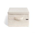 Béžový látkový úložný box s vekom 31x41x22 cm Soft Storage Medium – Bigso