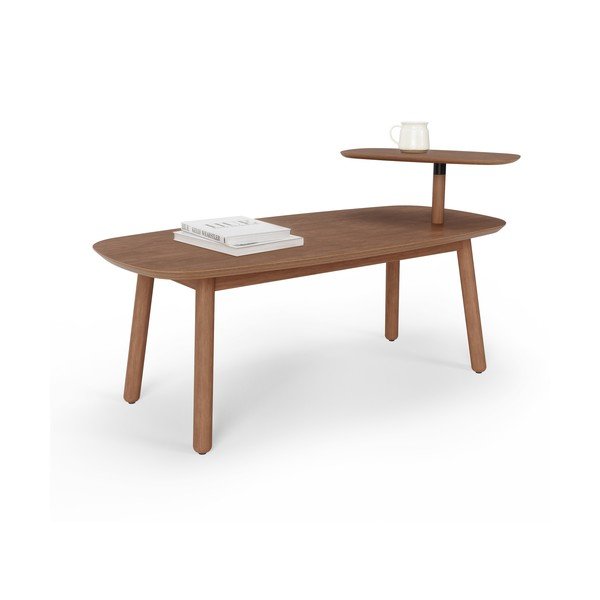 Hnedý konferenčný stolík z bukového dreva 56x120 cm Swivo – Umbra-image-4