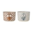 Krémové misky v súprave 2 ks z kameniny 230 ml Tonia – Bloomingville