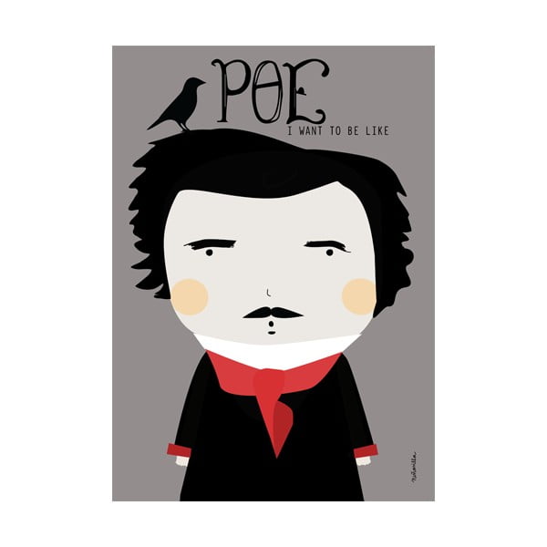 Plagát NiñaSilla Edgar Allan Poe, 21 x 42 cm