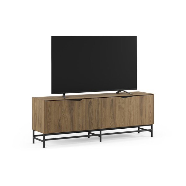 Čierny/v prírodnej farbe TV stolík v dekore duba 150x61x35 cm Aiden – Marckeric-image-2