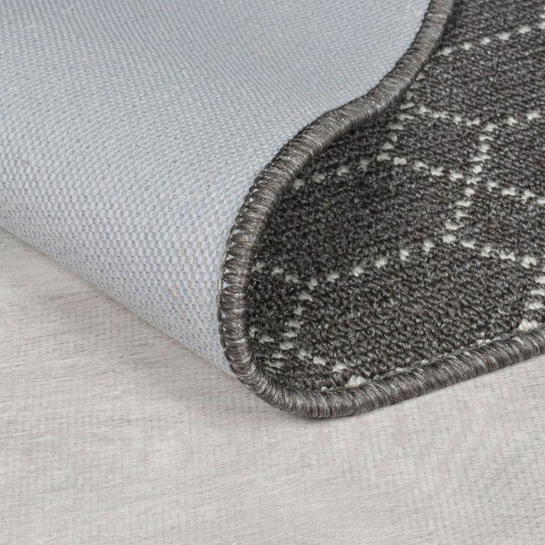 Tmavosivý umývateľný behúň 57x230 cm Argyll – Flair Rugs-image-3