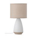 Biela/béžová stolová lampa s textilným tienidlom (výška 27,5 cm) Paprica – Bloomingville