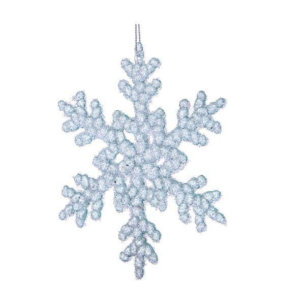 Sklenená vianočná ozdoba ø 6 cm Snowflake – Dakls