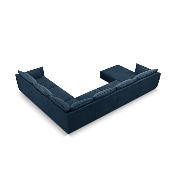 Tmavomodrá rohová pohovka (pravý roh) Vanda - Mazzini Sofas-image-3