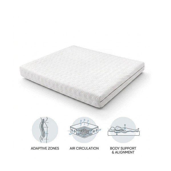 Stredne tvrdý pružinový termoregulačný matrac 90x200 cm Dream Essence – Bonami Essentials-image-2