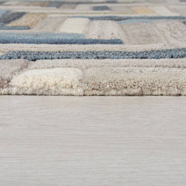 Sivo-modrý vlnený koberec Flair Rugs Russo, 160 x 230 cm-image-3