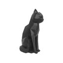 Matne čierna soška PT LIVING Origami Cat, výška 29,5 cm