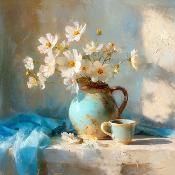 Tlačený obraz s rámom 70x70 cm Anemone – Styler