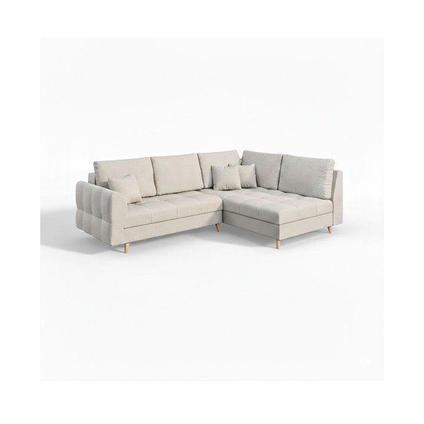 Krémovobiela rohová pohovka (pravý roh) Ariella - Ropez