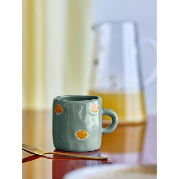 Sivozelený kameninový detský hrnček 230 ml Agnes – Bloomingville Mini-image-2