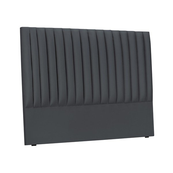 Antracitové čalúnené čelo postele 140x120 cm NJ - Cosmopolitan Design-image-2