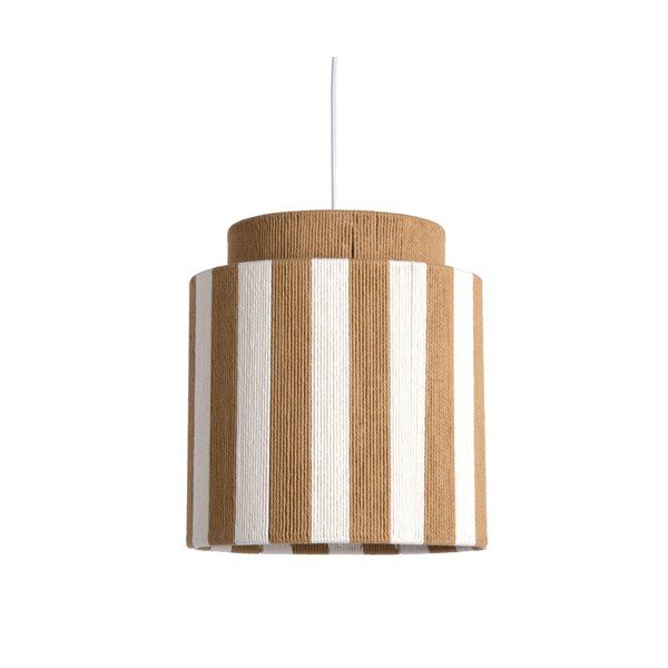 Biele/v prírodnej farbe povrazové závesné svietidlo ø 30 cm Vienna Stripes – Leitmotiv