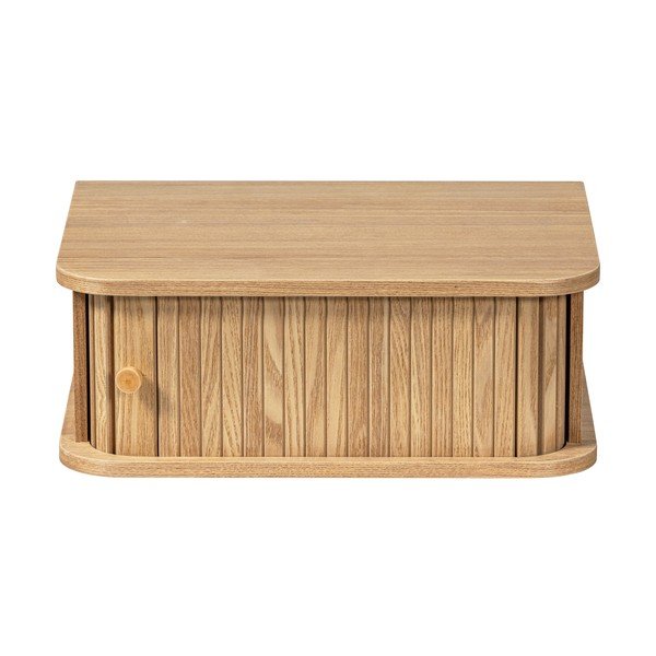 Závesný nočný stolík v dekore borovice v prírodnej farbe Jena – WOOOD