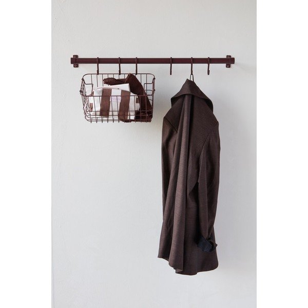Vínovočervený nerezový nástenný vešiak 70 cm Hang-It – Mette Ditmer Denmark-image-2