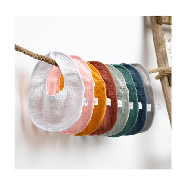 Žlté mušelínové podbradníky v súprave 2 ks – Bébé Douceur-image-4