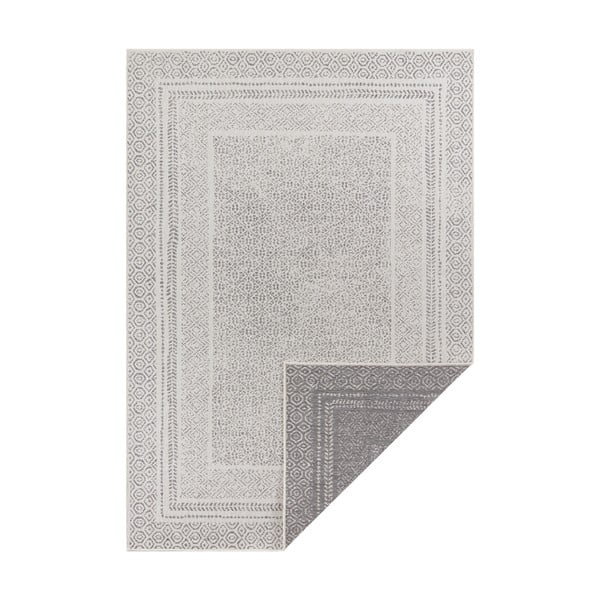 Sivo-biely vonkajší koberec Ragami Berlin, 160 x 230 cm