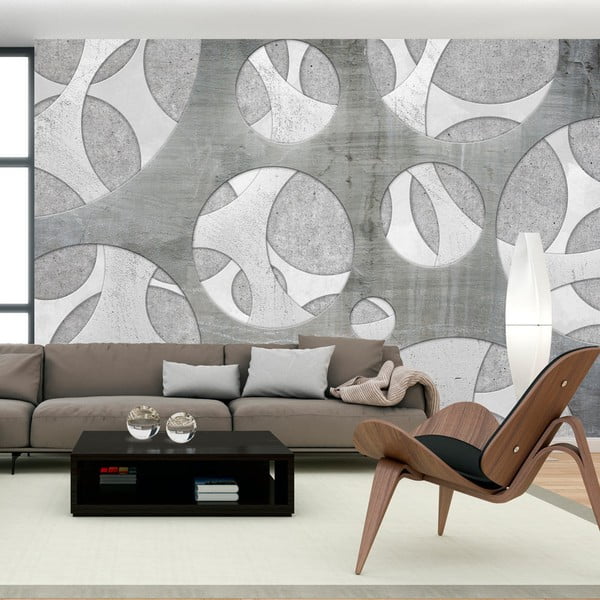 Veľkoformátová tapeta Bimago Woven of Grays, 350 × 245 cm