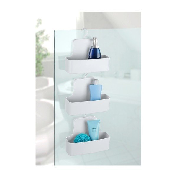 Biela závesná polička do sprchy Wenko Barcelona-image-4