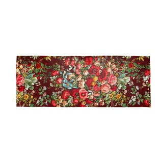 Červený behúň s prímesou bavlny Velvet Atelier Still Life, 55 x 135 cm