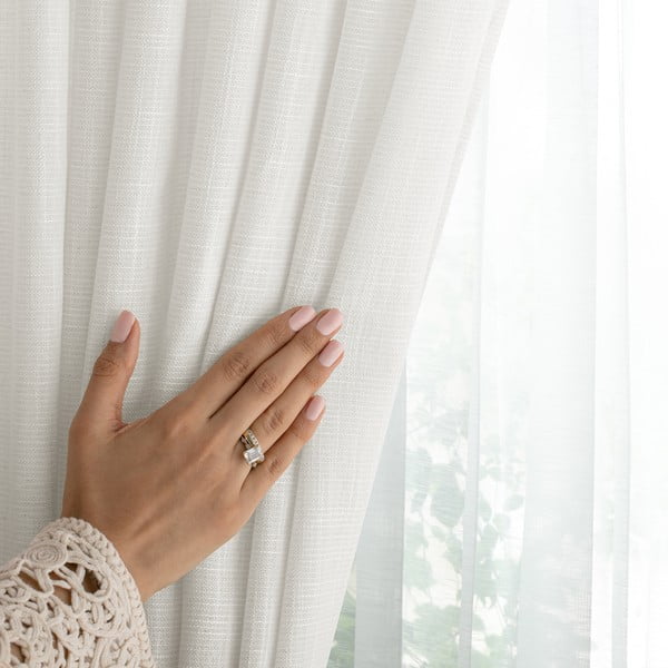 Krémovobiely záves 140x270 cm Valeta – Restilo-image-3