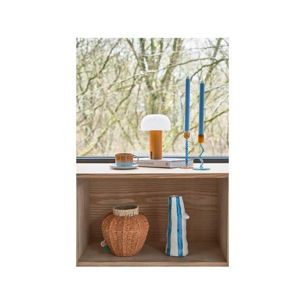 Biela/oranžová LED stolová lampa (výška 22,5 cm) Styles – Villa Collection-image-4