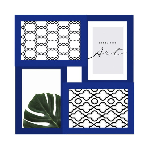 Tmavomodrý rámček na stenu 27x27 cm – knor