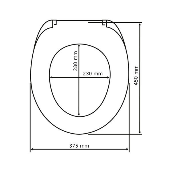 Svetlosivé WC sedadlo s jednoduchým zatváraním Wenko Premium Ottana, 45,2 x 37,6 cm-image-4
