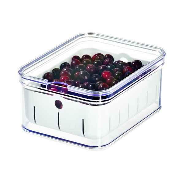 Priehľadný úložný box s vekom iDesign, 21 x 16 cm-image-1