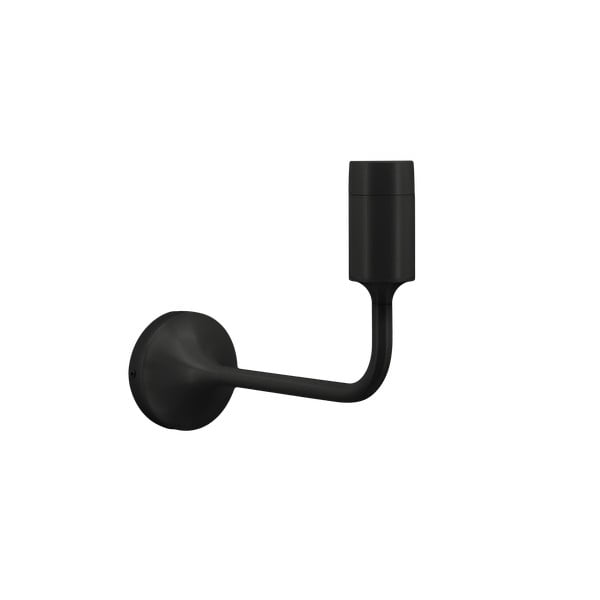 Čierne kovové nástenné svietidlo bez tienidla Santé – UMAGE