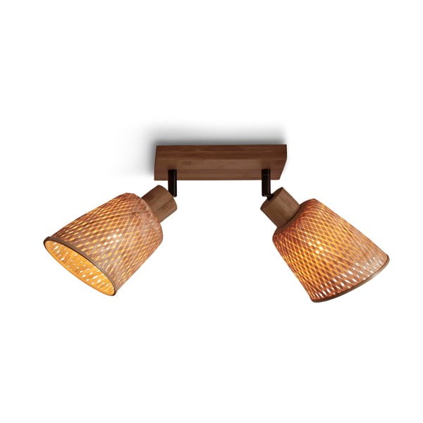 Stropné svietidlo s bambusovým tienidlom v prírodnej farbe ø 15 cm Java – Good&amp;Mojo