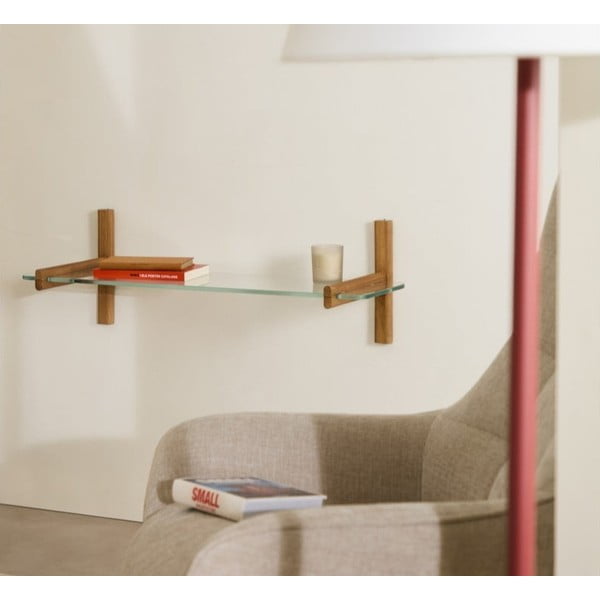 Sklenený komponent - polica 110x1 cm Sitra – Kave Home-image-1