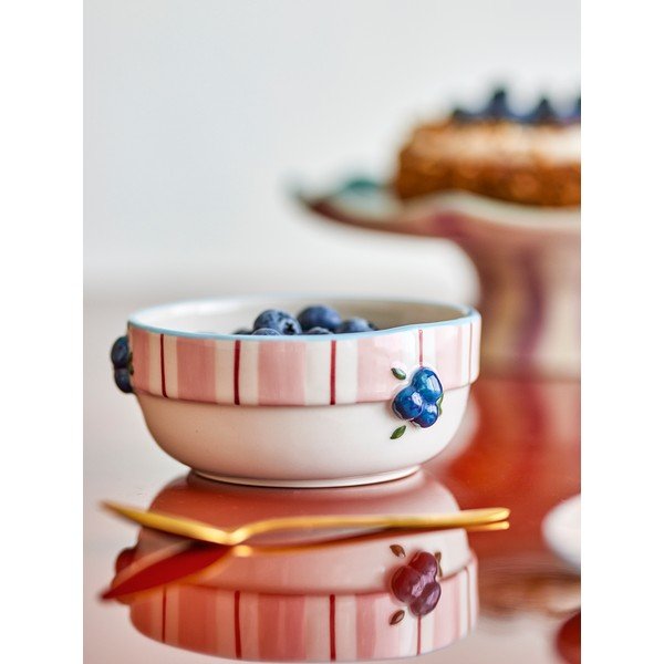 Ružové/krémovobiele keramické polievkové misky v súprave 4 ks 295 ml Carry – Bloomingville-image-1