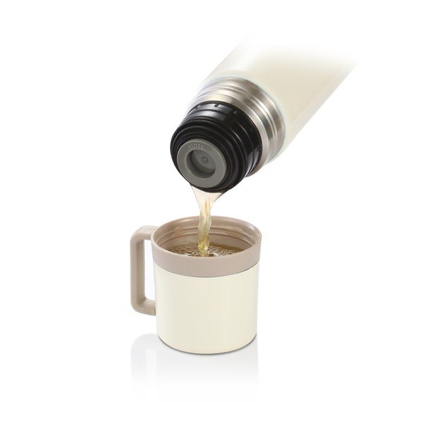 Krémovobiela termoska s hrnčekom 300 ml Constant Cream – Tescoma-image-1