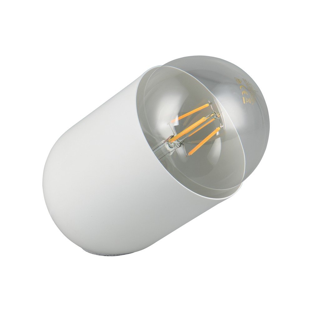 Biela stolová lampa (výška 13,5 cm) Nara – Reality