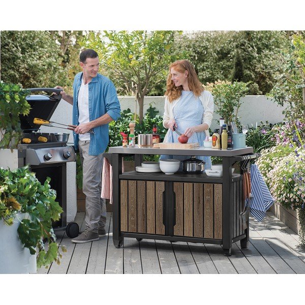 Záhradný barový stolík 134x52 cm Deco – Keter-image-1