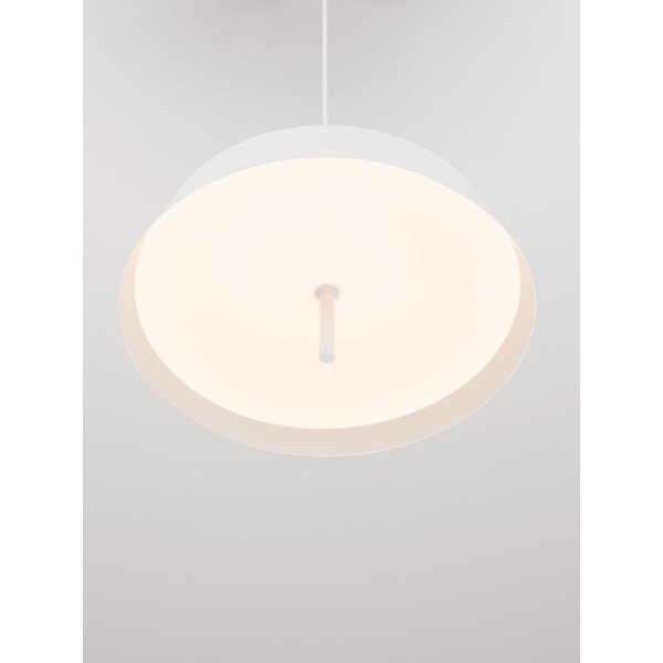 Biele hliníkové LED závesné svietidlo so stmievačom ø 45 cm Velio – Nova Luce-image-2