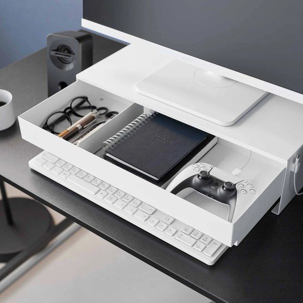 Biely kovový stojan na monitor Tower – YAMAZAKI-image-4