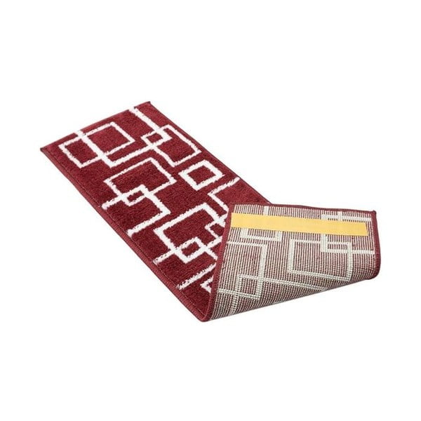 Červené nášľapy na schody v súprave 13 ks 22x73 cm Geometric – Mila Home