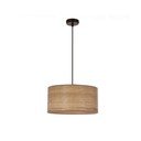 Svetlohnedé závesné svietidlo s ratanovým tienidlom ø 30 cm Legno – Candellux Lighting