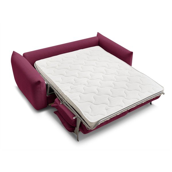 Vínová rozkladacia pohovka 214 cm Ernest – Bobochic Paris-image-4