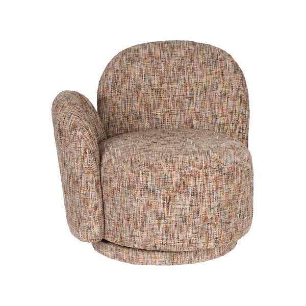 Béžové otočné ženilkové kreslo Rose – Dutchbone-image-2