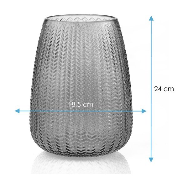 Zelená sklenená váza (výška  24 cm) Sevilla – Restilo-image-3