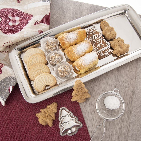 Tácka z nehrdzavejúcej ocele 17x38,5 cm Long – Orion-image-1