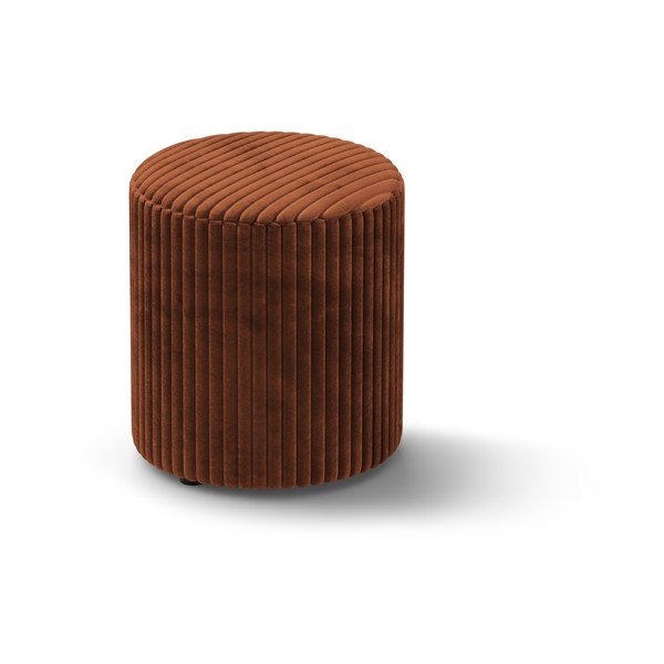 Menčestrový taburet v tehlovej farbe Dia – Micadoni 