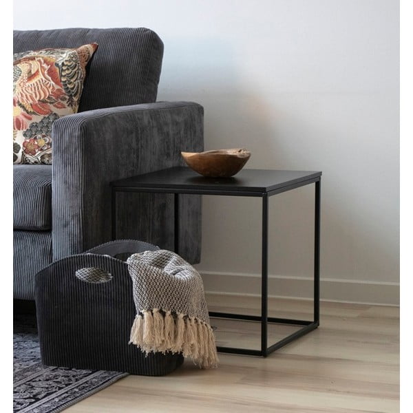 Čierny odkladací stolík House Nordic Vita, 45 x 45 cm-image-1