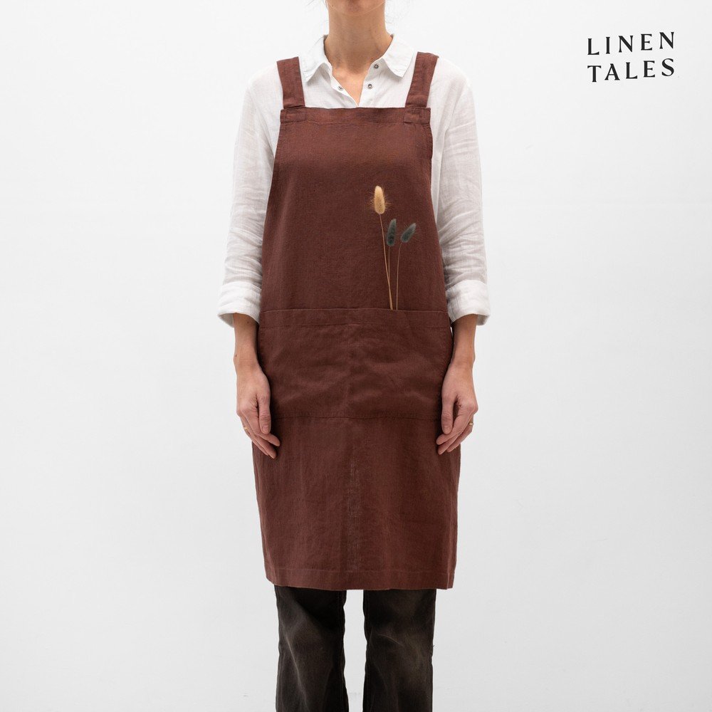 E-shop Ľanová zástera Chocolate – Linen Tales