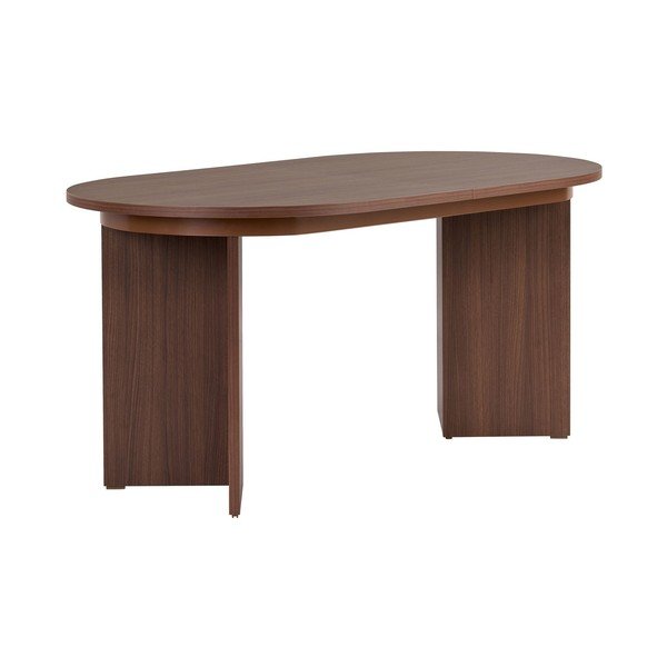 Rozkladací jedálenský stôl s prídavnou doskou v dekore orecha 90x160 cm Sorell – Kalune Design